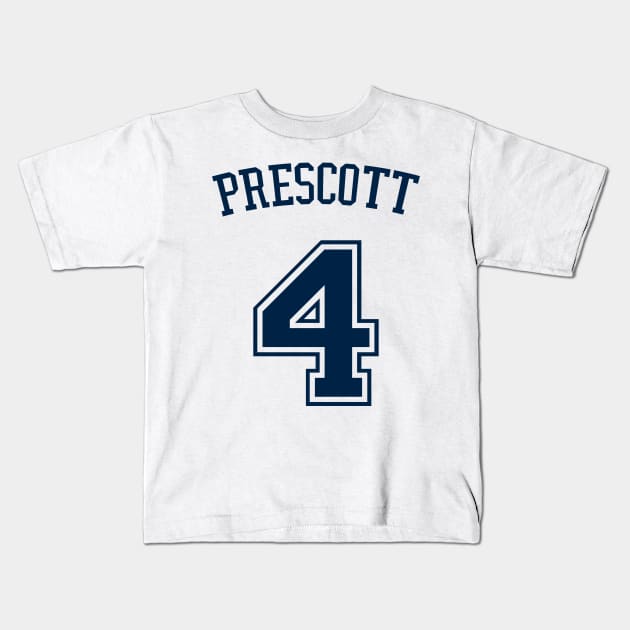 Dak Prescott Dallas Game Kids T-Shirt by Cabello's